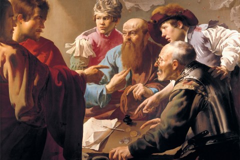 painting of the calling of Matthew
