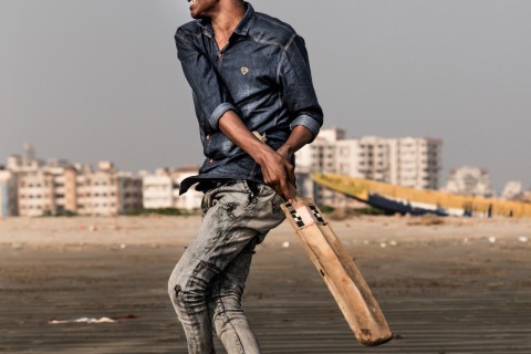 a cricket player