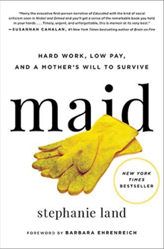 image of Stephanie Land book about poverty and low income work