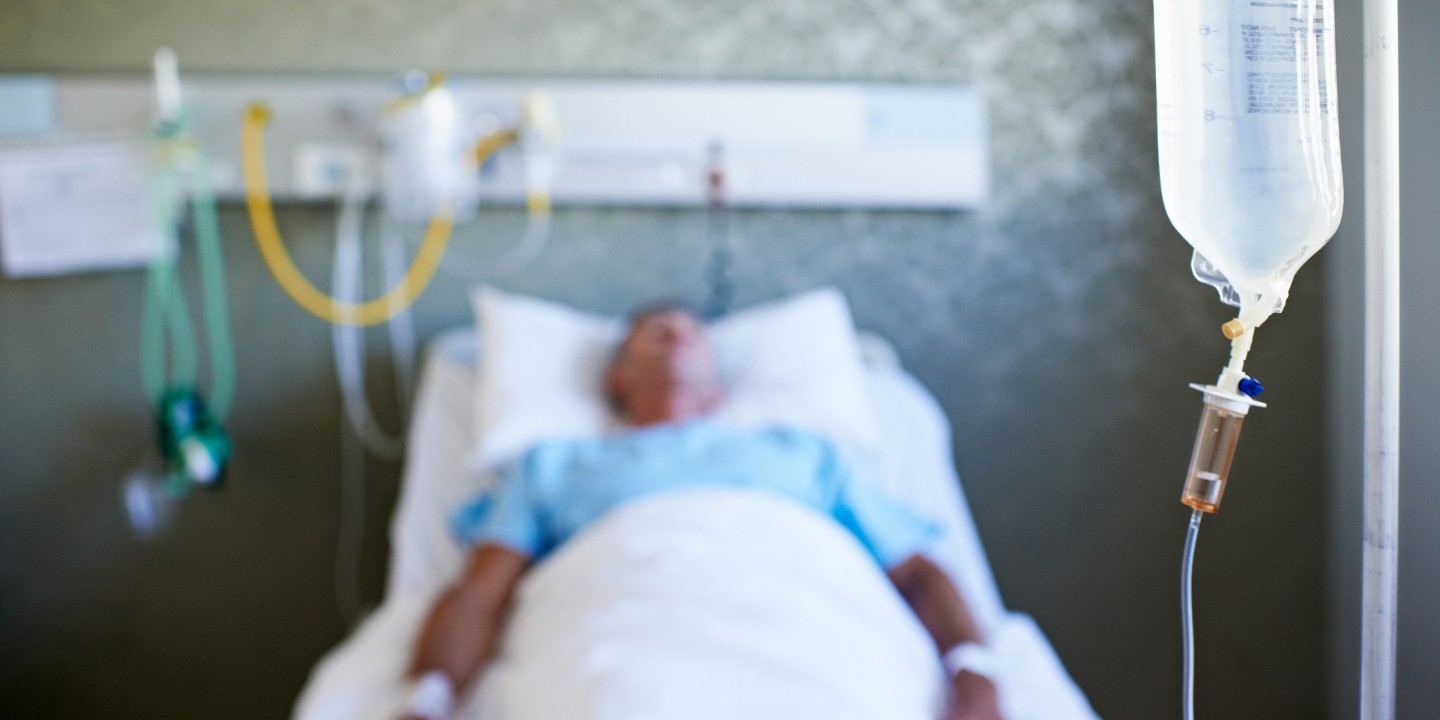 hospitalized person