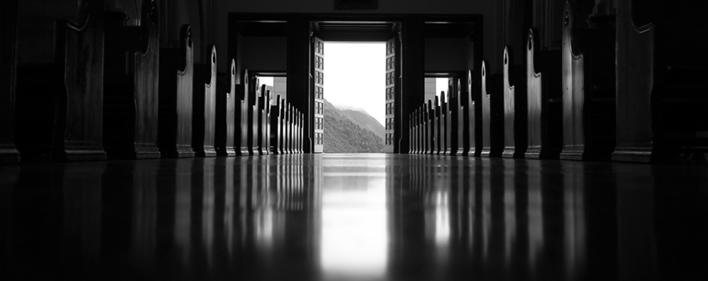 Church door from inside