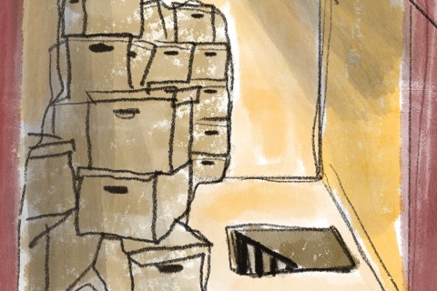 illustration of stacked boxes