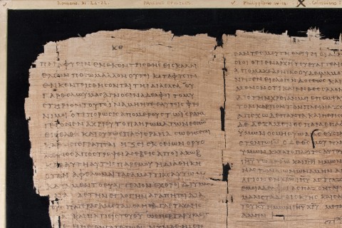 ancient manuscript, Paul's letter to the romans