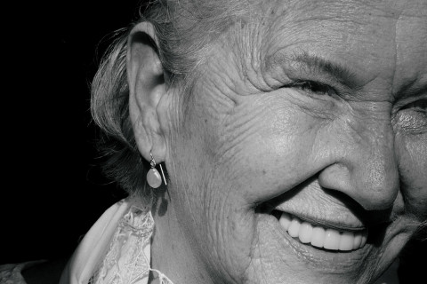Annie Dillard laughing