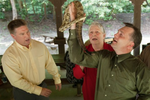 picture of snake handling Christians