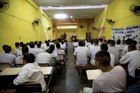 prisoners performing