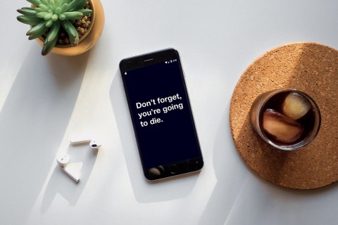 smartphone notification that you're going to die