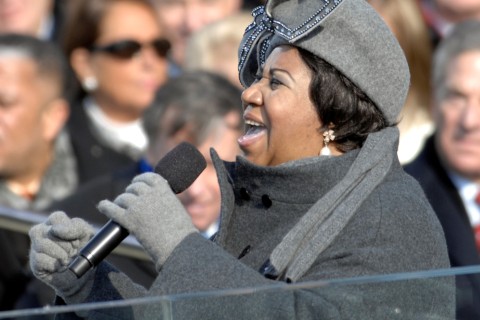 Aretha Franklin inaugural performance