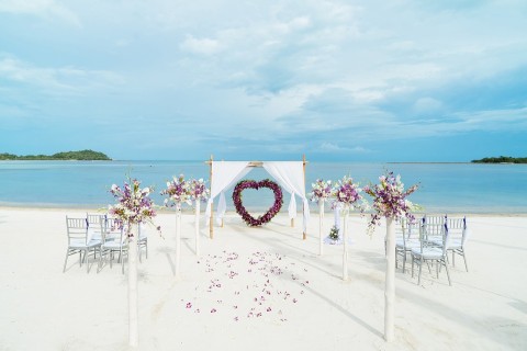 image of beach wedding