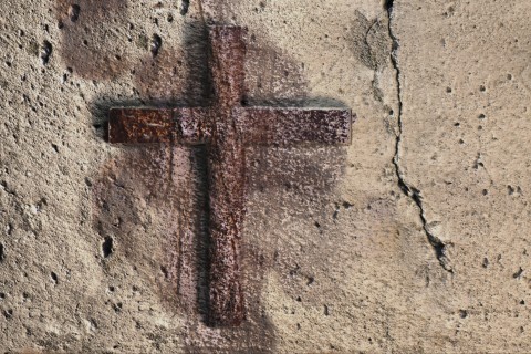 cross in stone