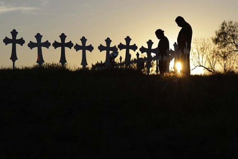 Crosses for Texas church