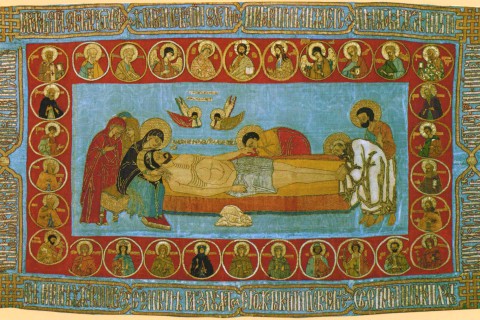 emroidery of Jesus' burial