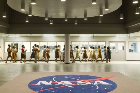 people walking at NASA