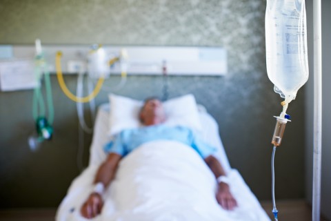 hospitalized person