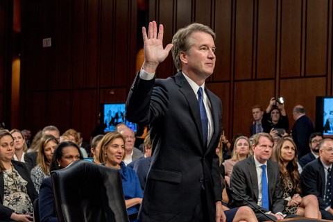 Brett Kavanaugh sworn in at Senate hearing