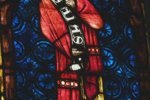 stained glass Isaiah image