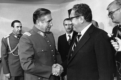 Augusto Pinochet and Henry Kissinger