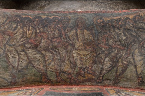 Domitilla catacombs fresco