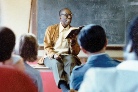 Howard Thurman in the classroom