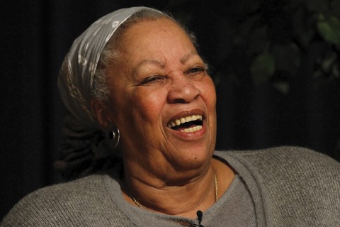 Toni Morrison laughing
