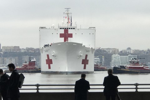 large ship docking