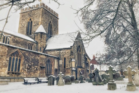 church graveyard