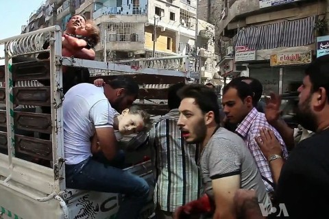 Wounded in Aleppo