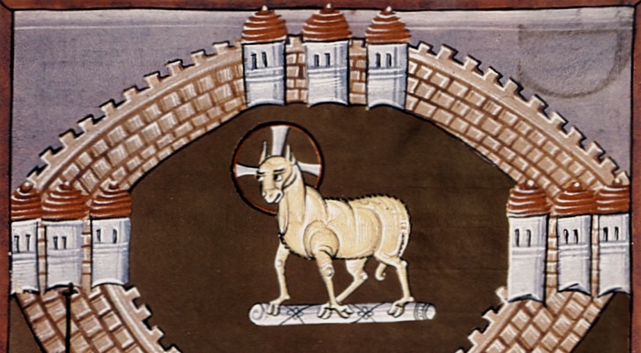 painting of Lamb in Revelation