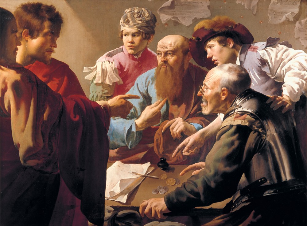 painting of the calling of Matthew