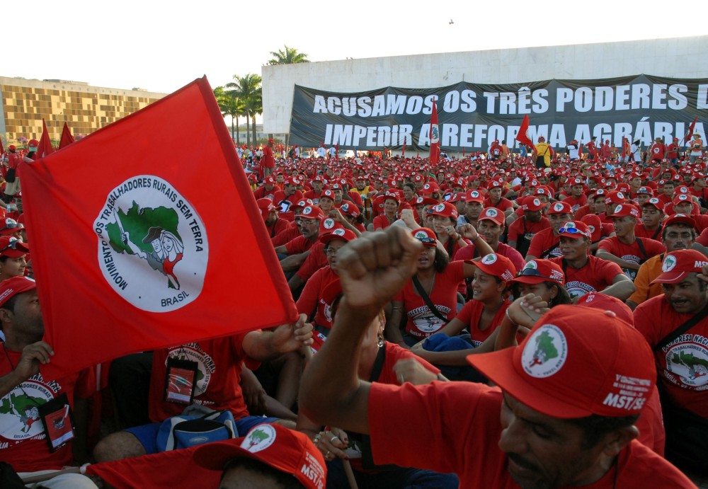 workers demonstrating