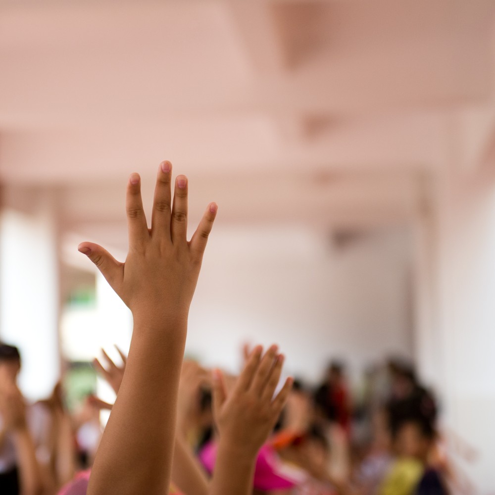 Children asking questions