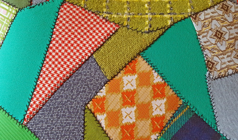 Quilt stitched together