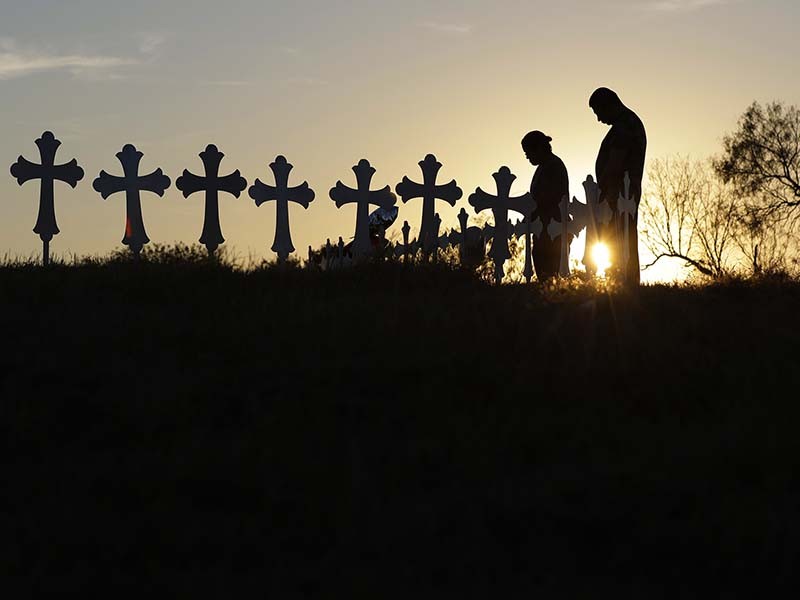 Crosses for Texas church