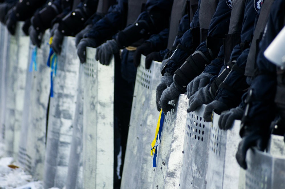 image of police barrier