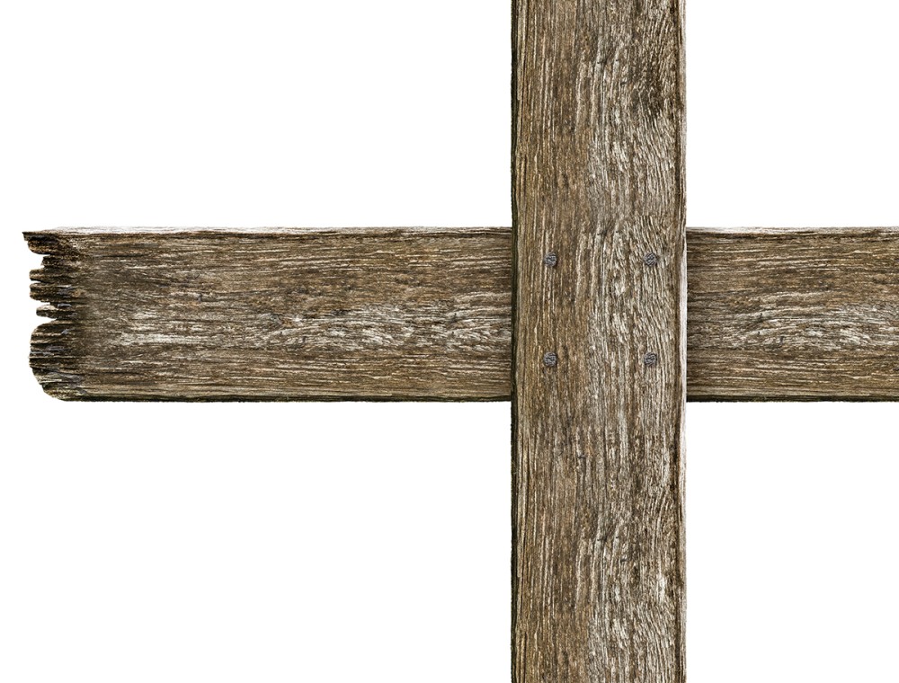 wood cross close up
