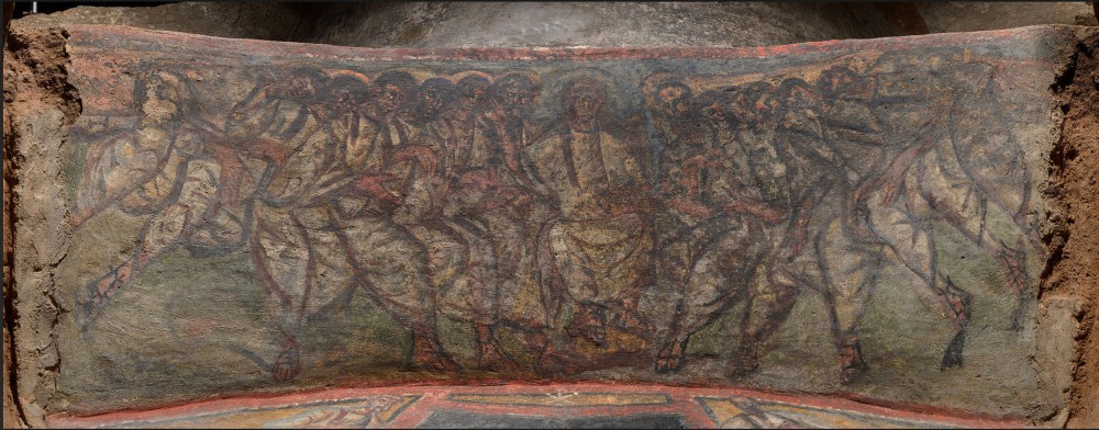Domitilla catacombs fresco