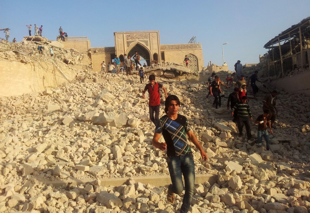 Jonah mosque rubble
