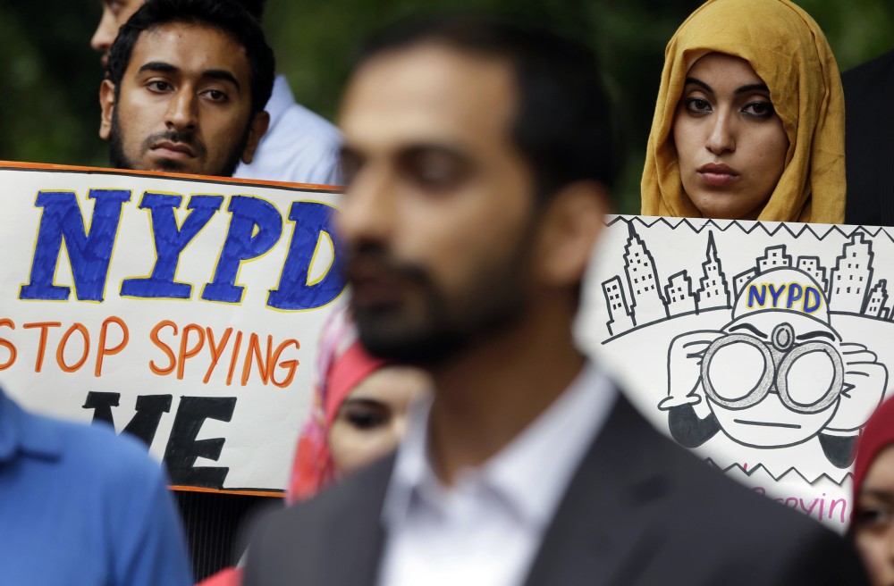 Muslims protest NYPD