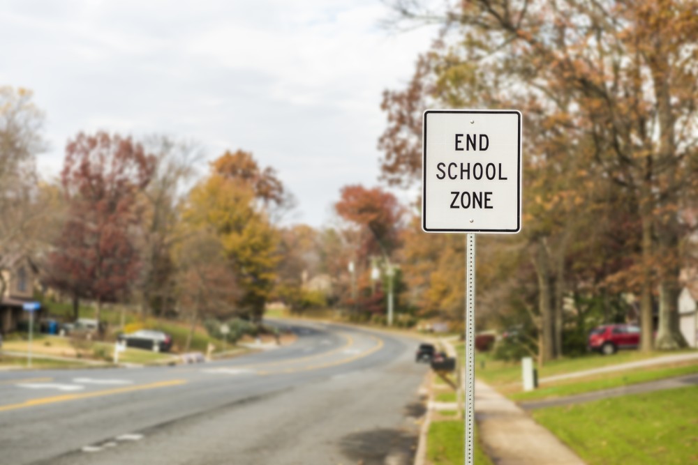 school zone sign