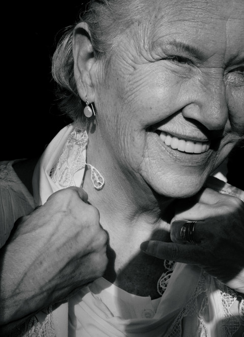 Annie Dillard laughing