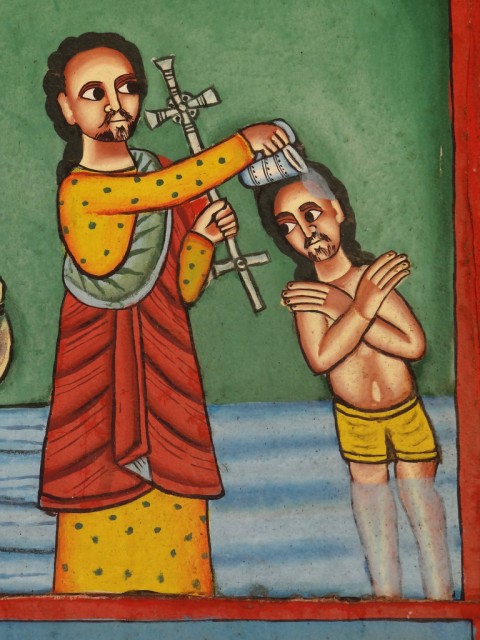 image of John baptizing Jesus