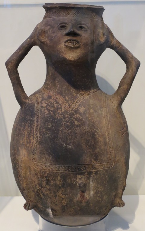 Ancestor figure jar