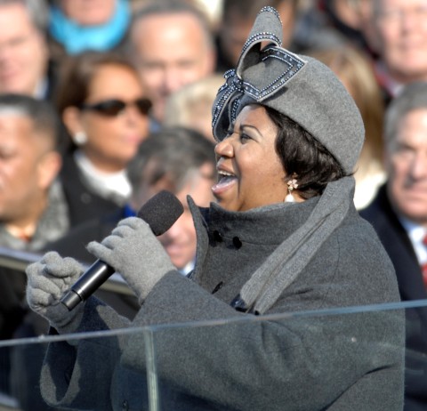 Aretha Franklin inaugural performance