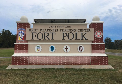 sign for Fort Polk