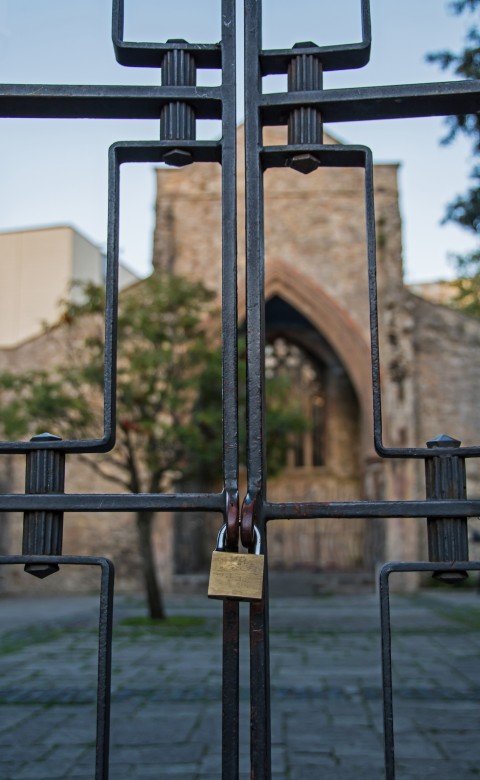 locked church gate