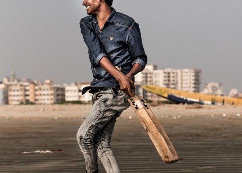 a cricket player