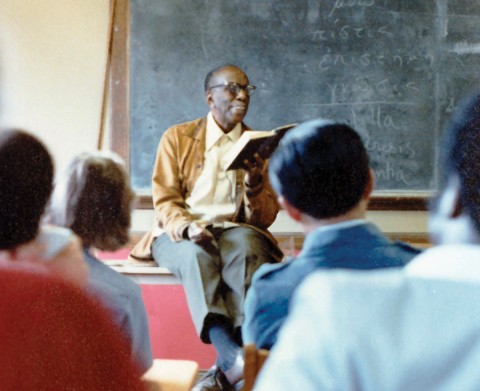 Howard Thurman in the classroom