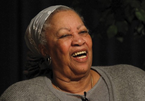 Toni Morrison laughing