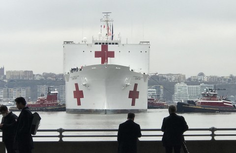 large ship docking