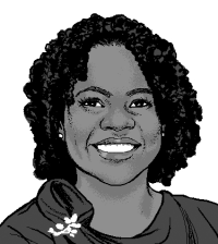 Illustration of columnist Yolanda Pierce
